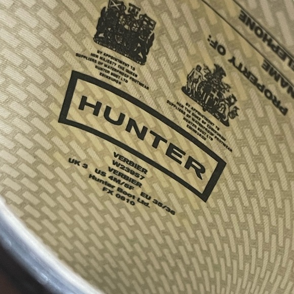 Hunter lace up gray boots - Picture 4 of 9